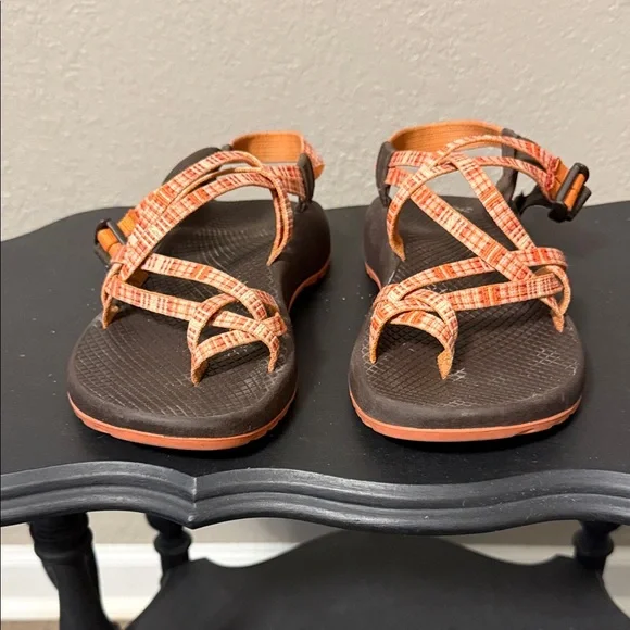 Chaco Women’s Sandals in Orange and Brown Size 9 - Picture 3 of 4